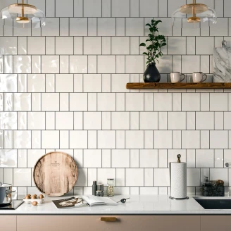 Vægflise <strong>Radiance</strong>  Hvid Blank 15x45 cm