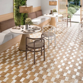 Klinker <strong>Prato</strong>  Terra White Mat 15x45 cm