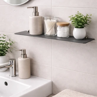 Badeværelseshylde <strong>Charon</strong>  Grafit Mat