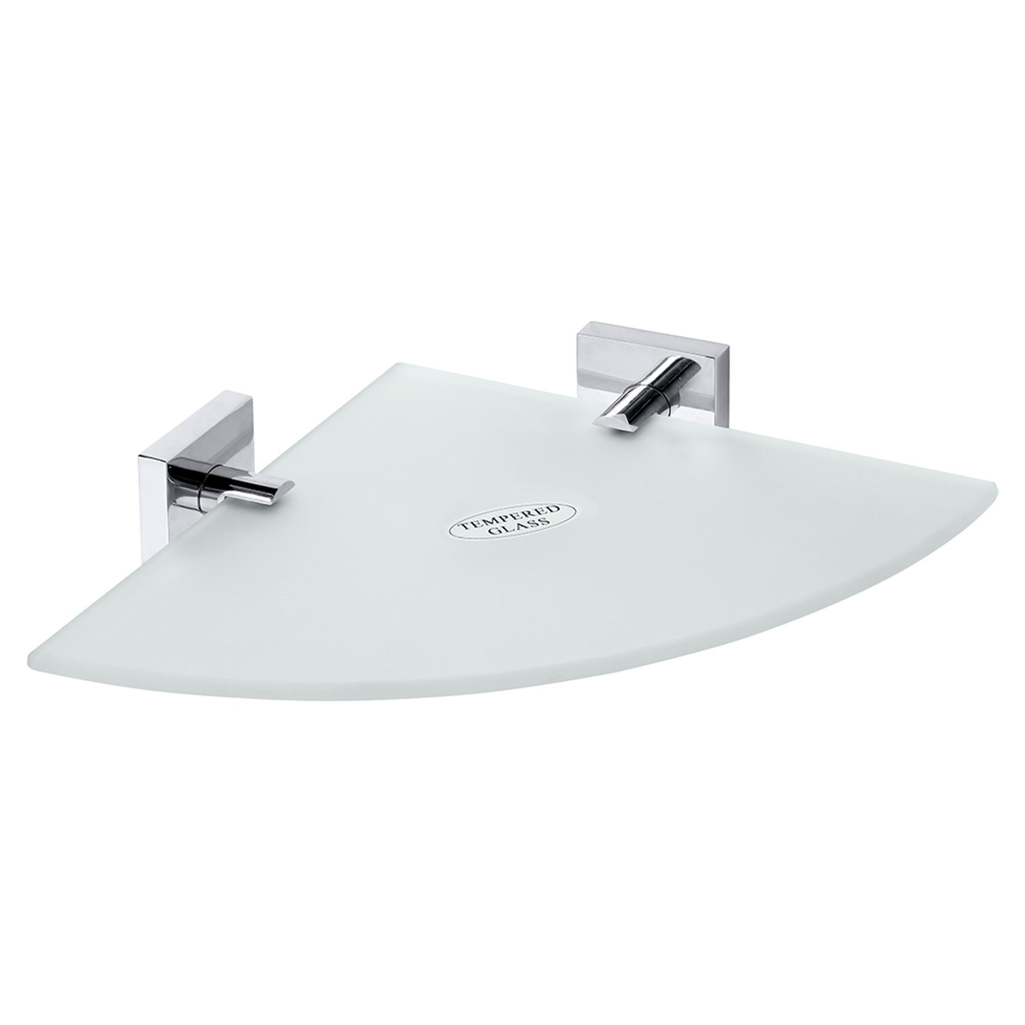 Hjørnebadeværelseshylde Edris Krom Blank