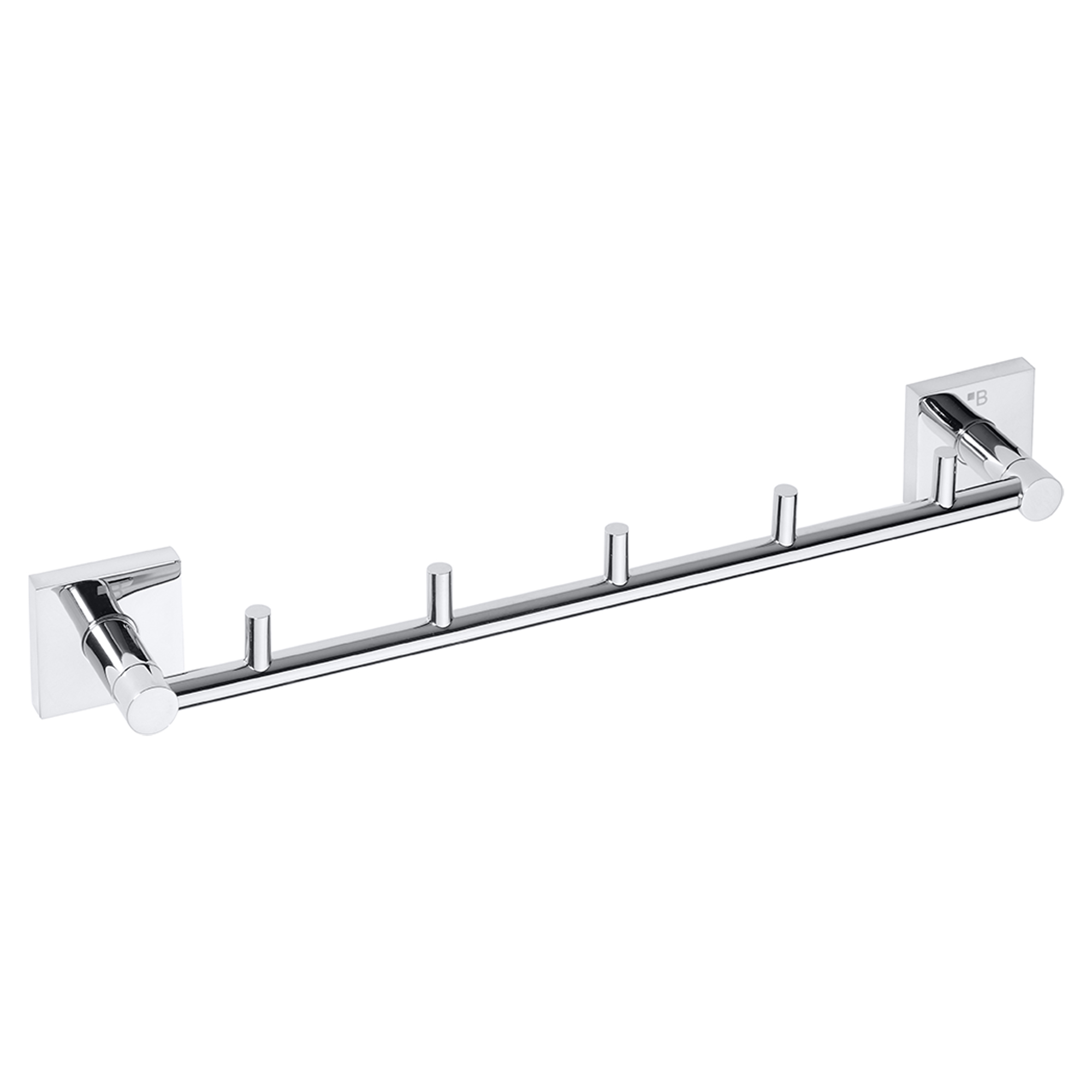 Knagterække med 5 Knager Edris Krom Blank