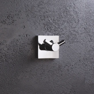 Dobbelte Vægkroge <strong>Edris</strong>  Krom Blank