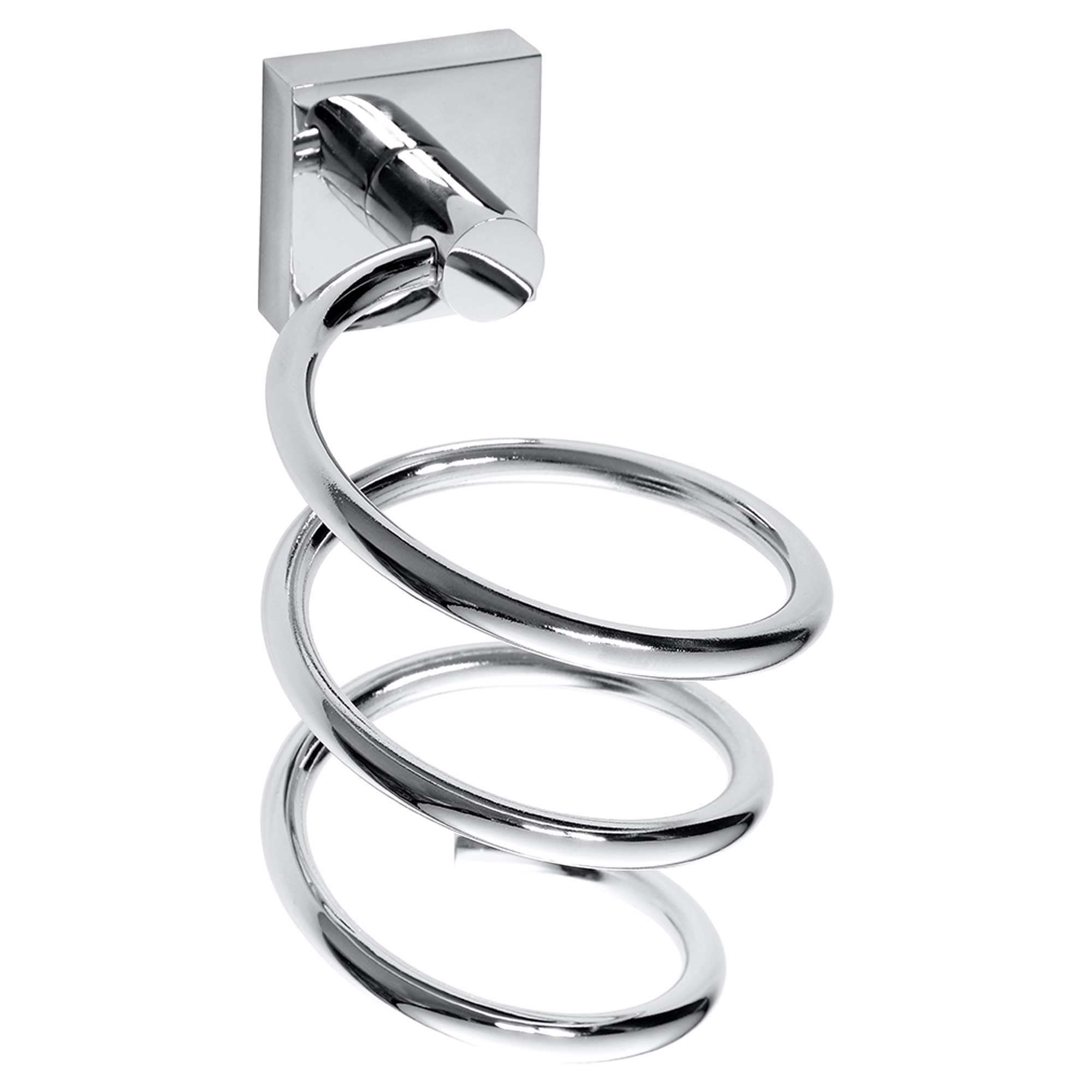 Spiral Hårtørrerholder Edris Krom Blank
