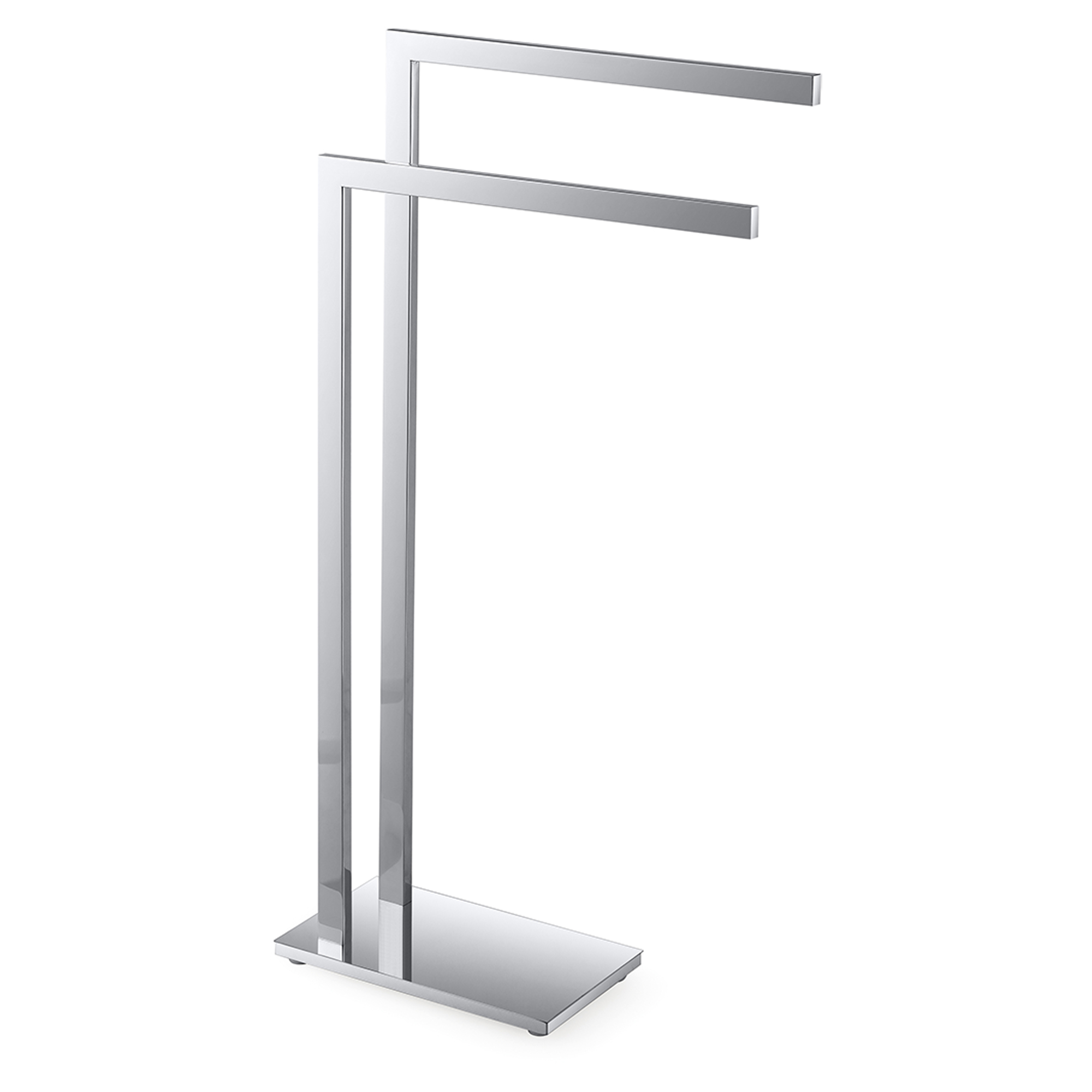 Dobbelt Håndklædeholder Gulvstående Edris Blank Krom