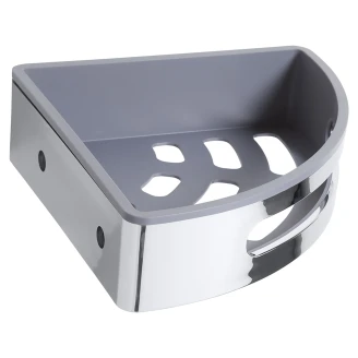 Hjørnebadeværelseshylde <strong>Line</strong>  Krom Blank