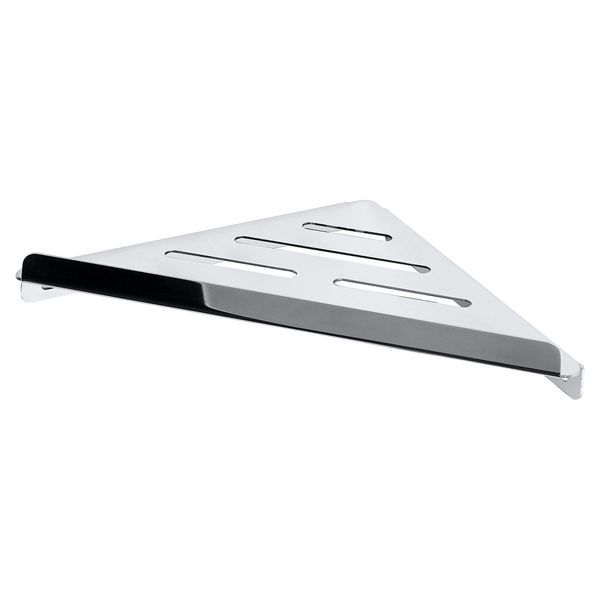 Hjørnebadeværelseshylde Line Krom Blank