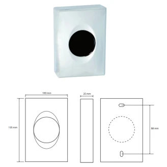 Dispenser til Hygiejniskposer HygBag 10x14 cm Krom Blank