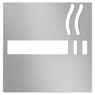 Rygning Piktogram 12x12 cm Krom Mat