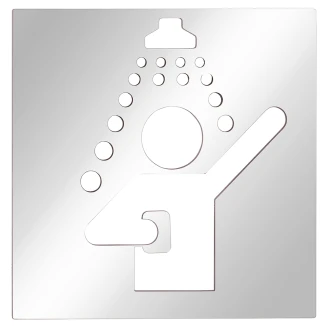 Bruser Piktogram 12x12 cm Krom Blank