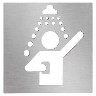 Bruser Piktogram 12x12 cm Krom Mat