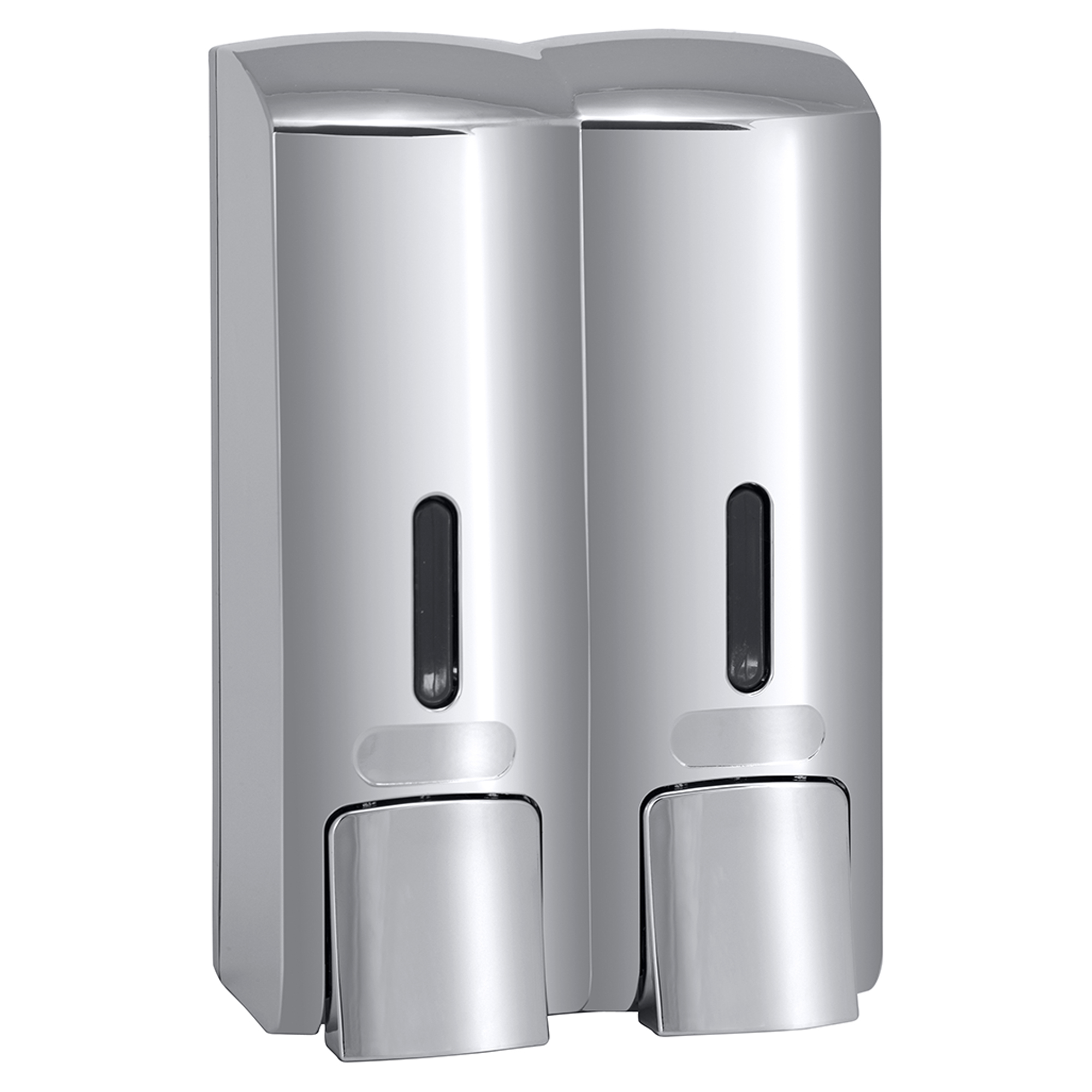 Dobbelt Sæbedispenser 300 ml Krom Blank