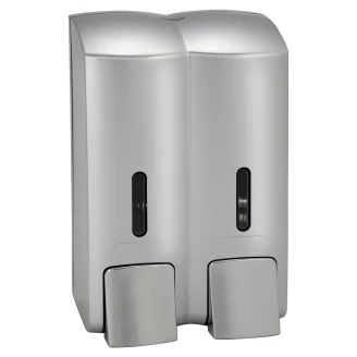 Dobbelt Sæbedispenser 300 ml Krom Mat