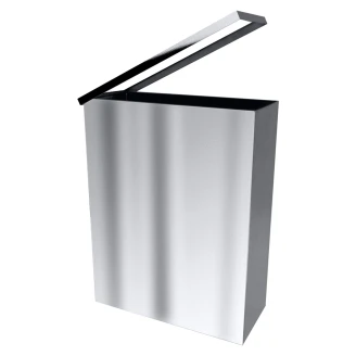 Papirkurv 25 L Krom Blank