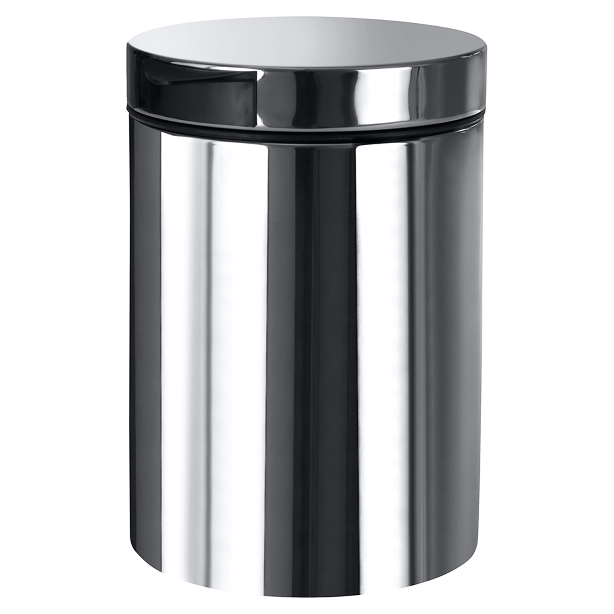 Vægmonteret Papirkurv 3 L Krom Blank