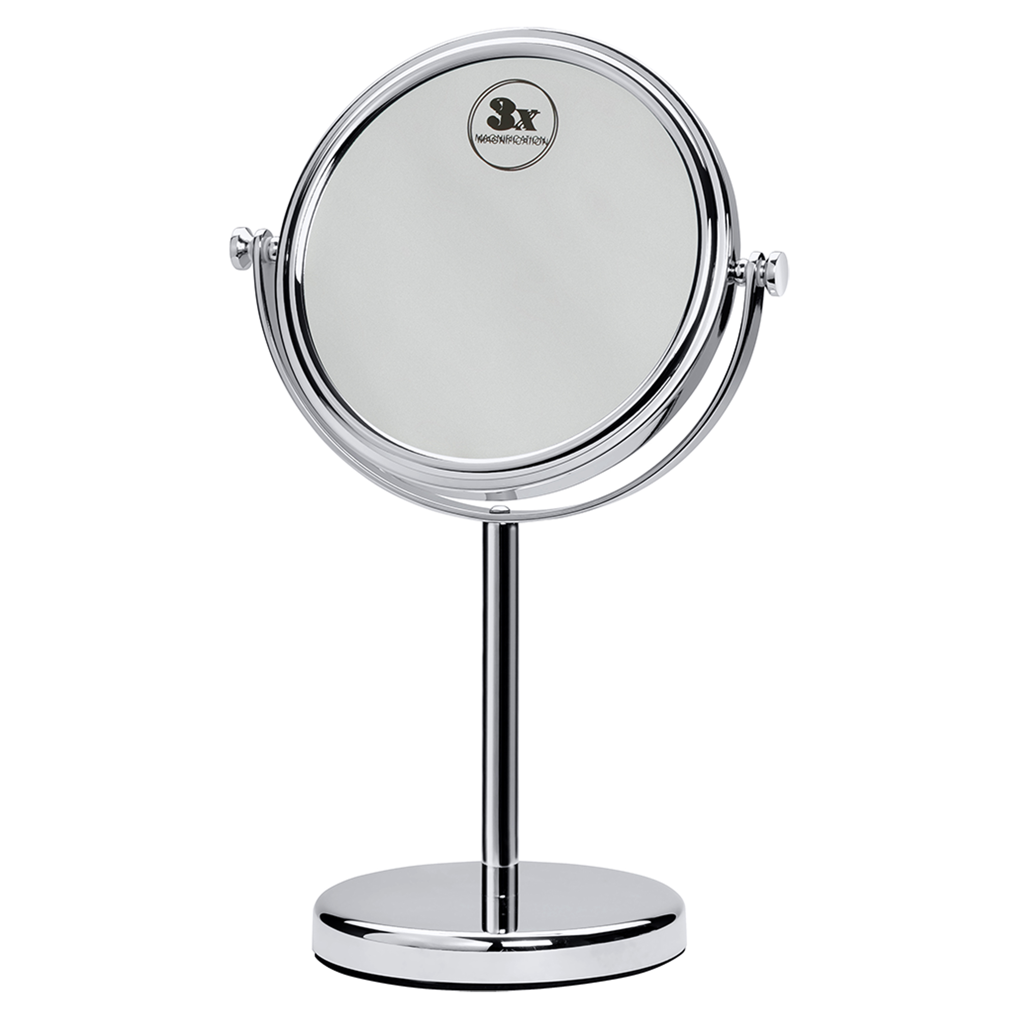 Dobbeltsidet Makeup-Spejl Elega Krom Mat 20 cm