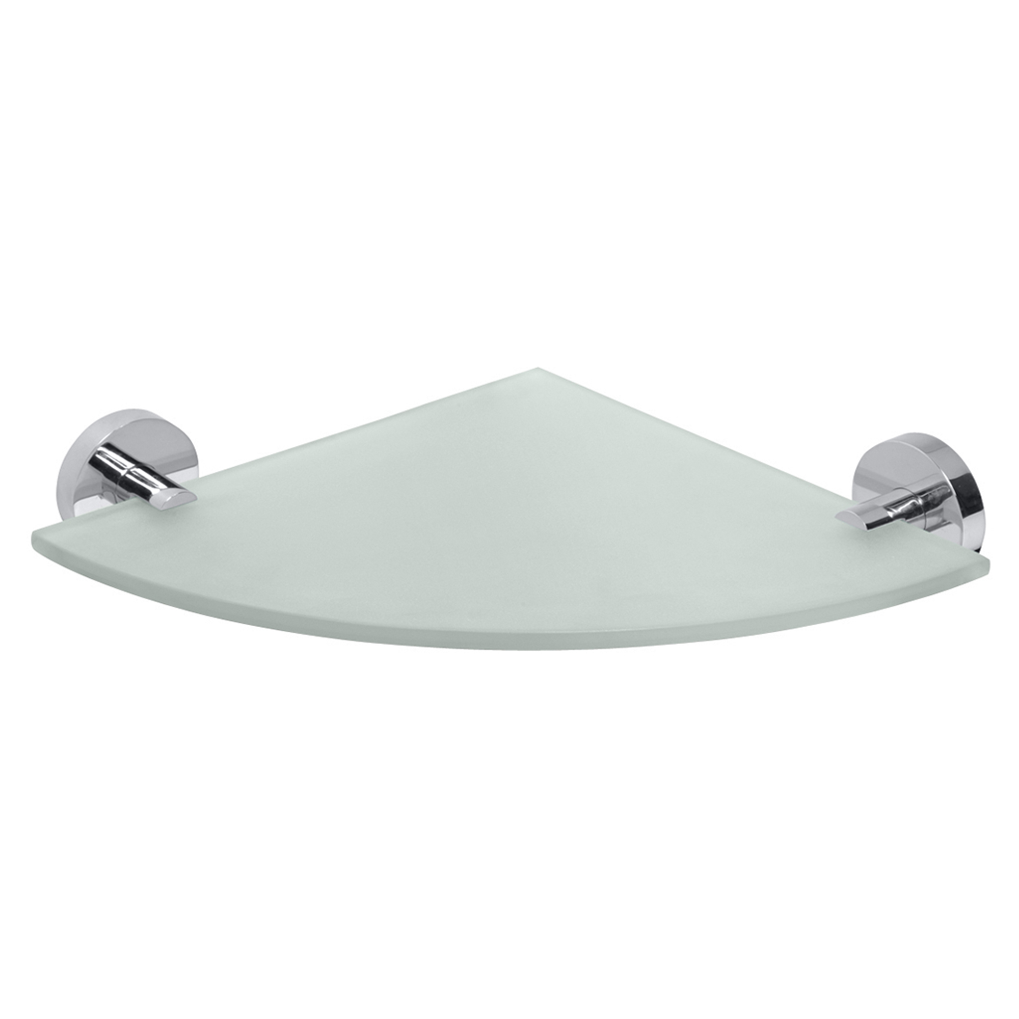 Hjørnebadeværelseshylde Holmstrand Krom Blank