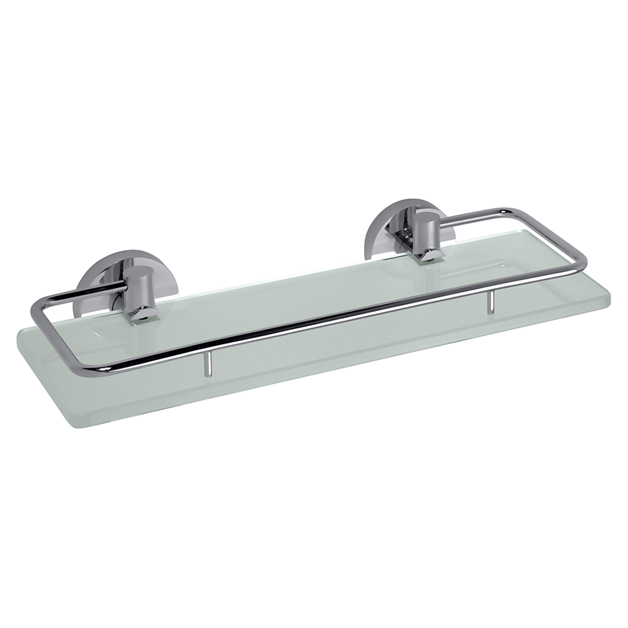 Badeværelseshylde med Håndklædeholder Holmstrand Krom Blank 30 cm