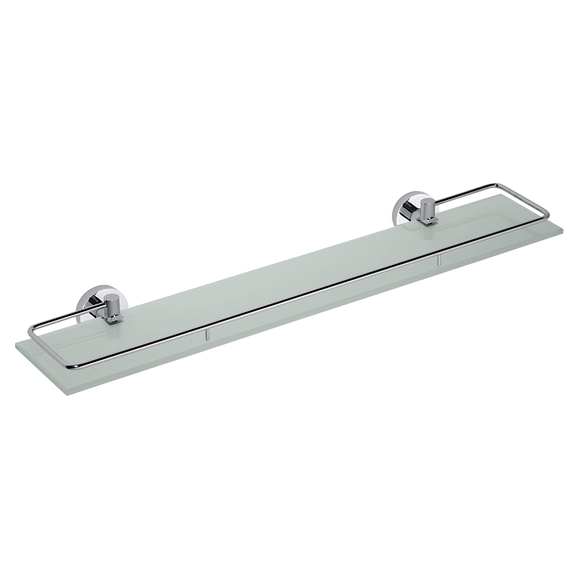 Badeværelseshylde med Håndklædeholder Holmstrand Krom Blank 60 cm