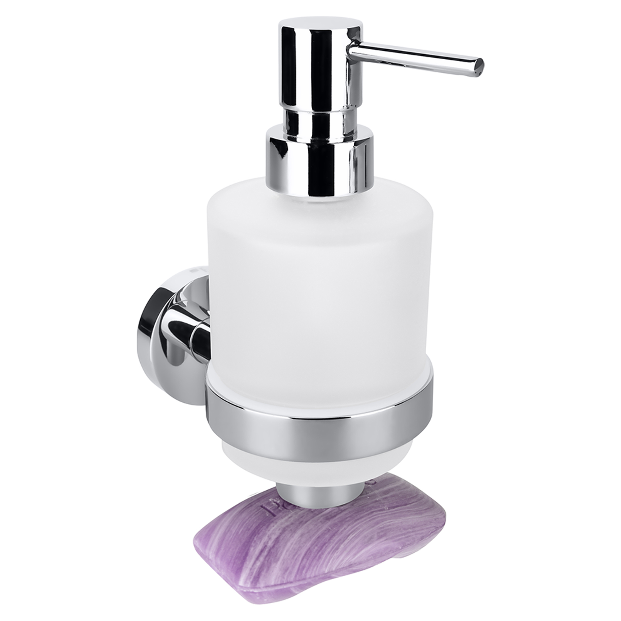 Sæbedispenser med Magnetisk Sæbeskål Holmstrand Krom Blank 200 ml