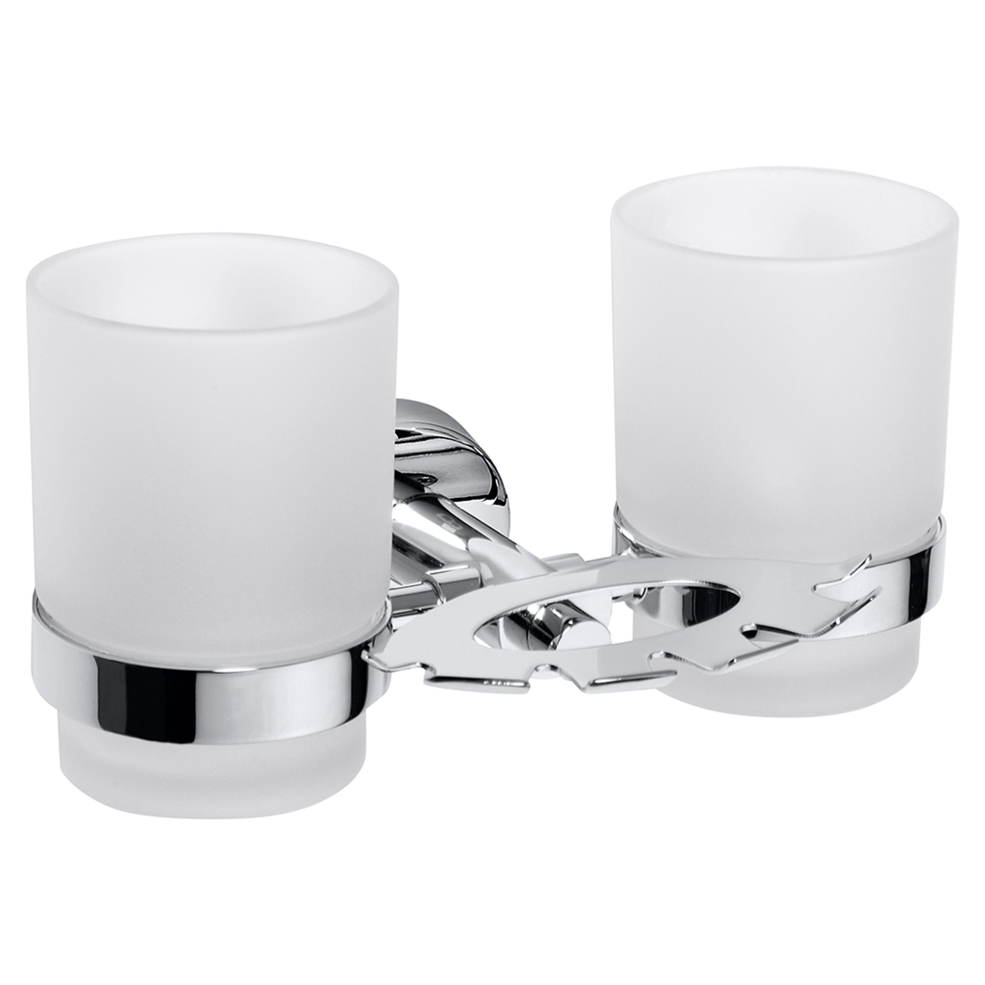 Dobbelte Tandbørsteholder Holmstrand Krom Blank