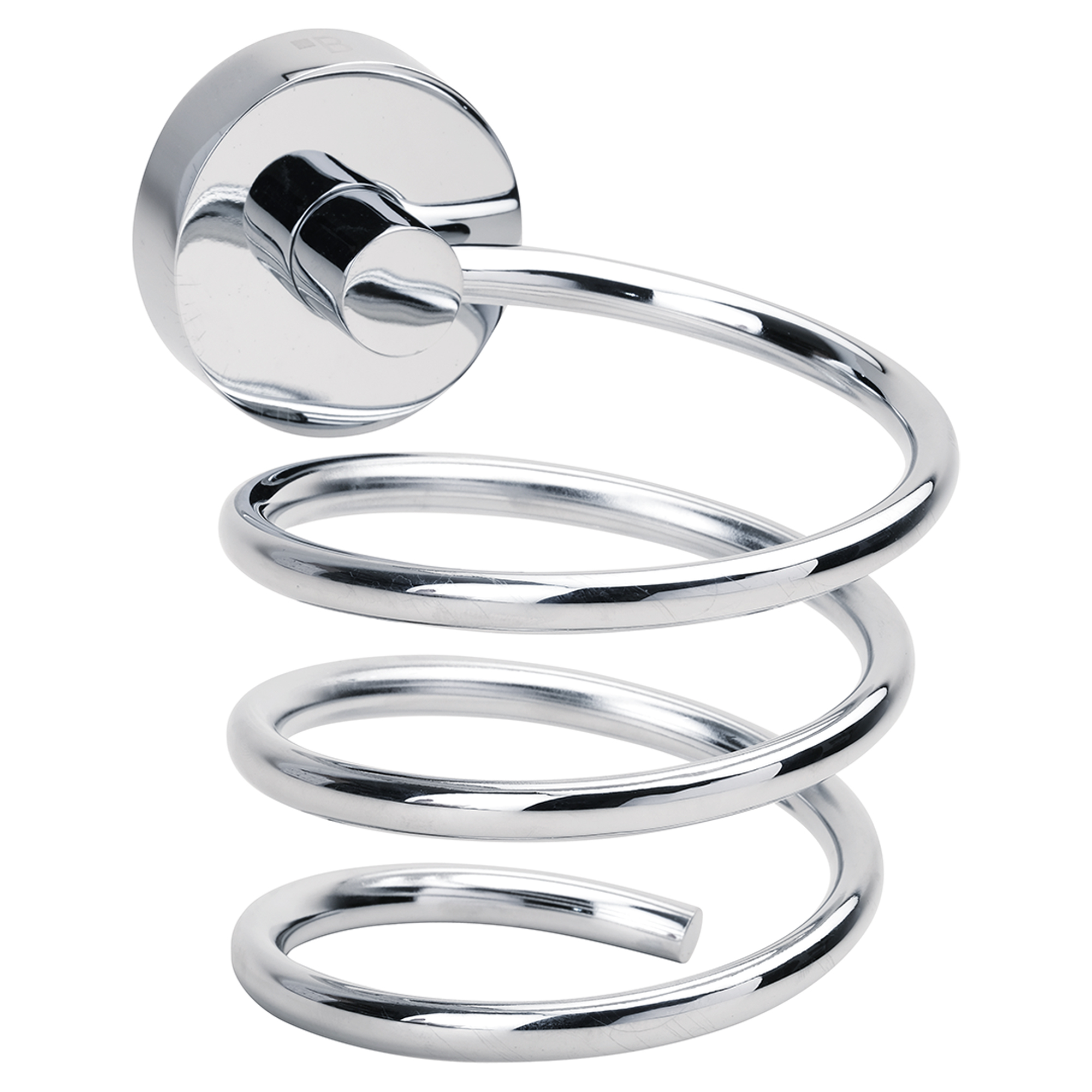 Spiral Hårtørrerholder Holmstrand Krom Blank