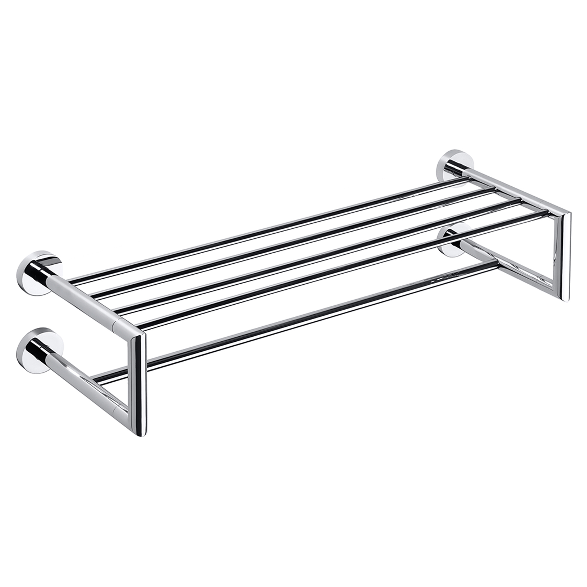 Dobbelt Håndklædeholder med Stang Holmstrand Krom Blank 60 cm