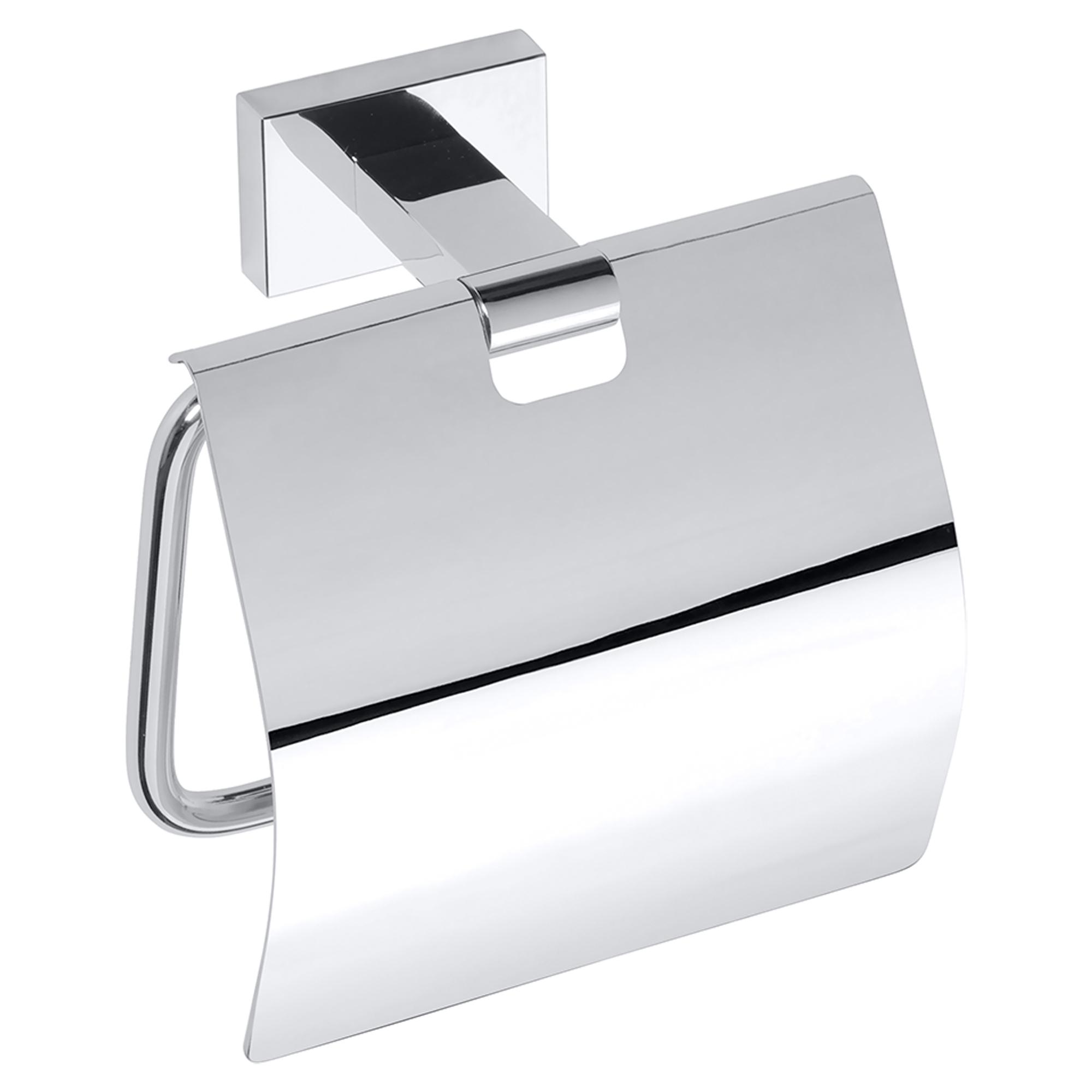 Toiletpapirholder med Låg Alouette Krom Blank