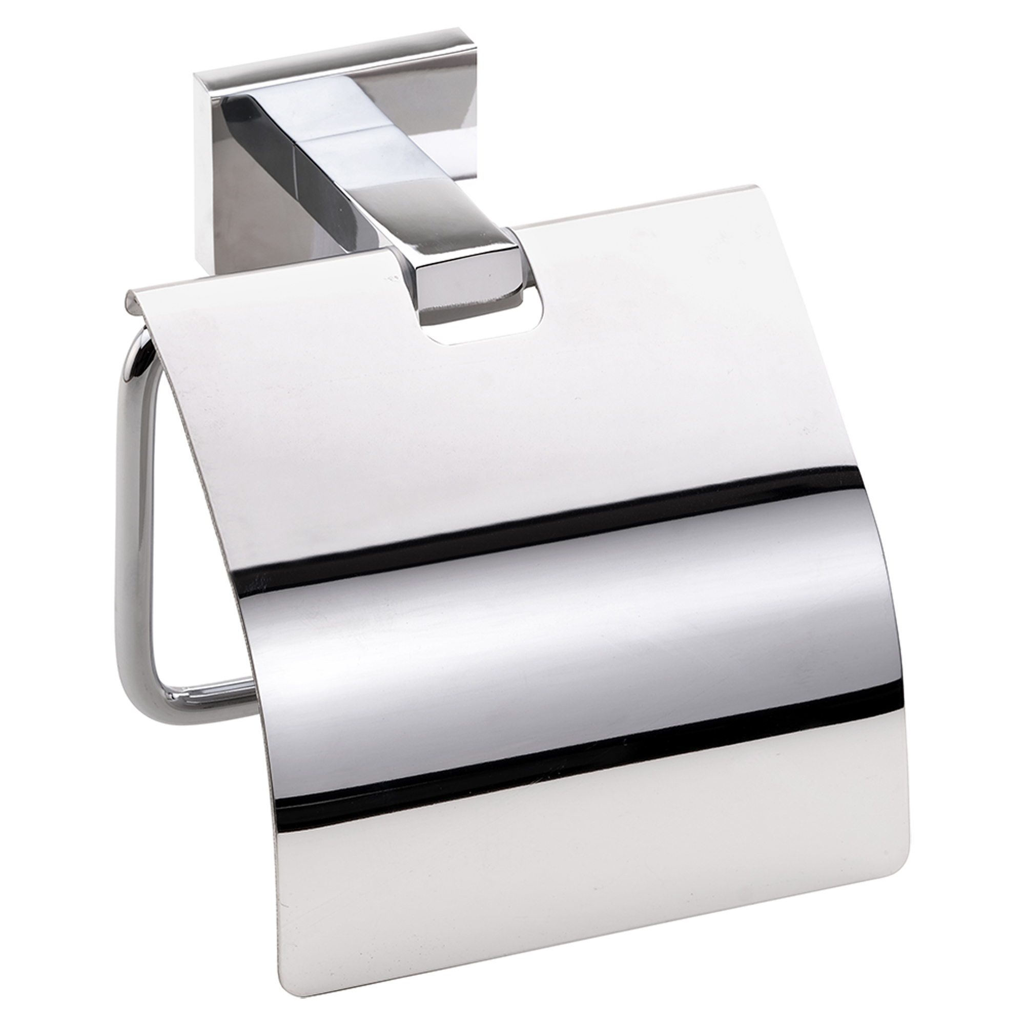 Toiletpapirholder med Låg Alouette Krom Blank