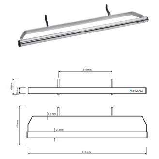 Håndklædeholder til Radiator <strong>Sorelle</strong>  Krom Mat 31 cm