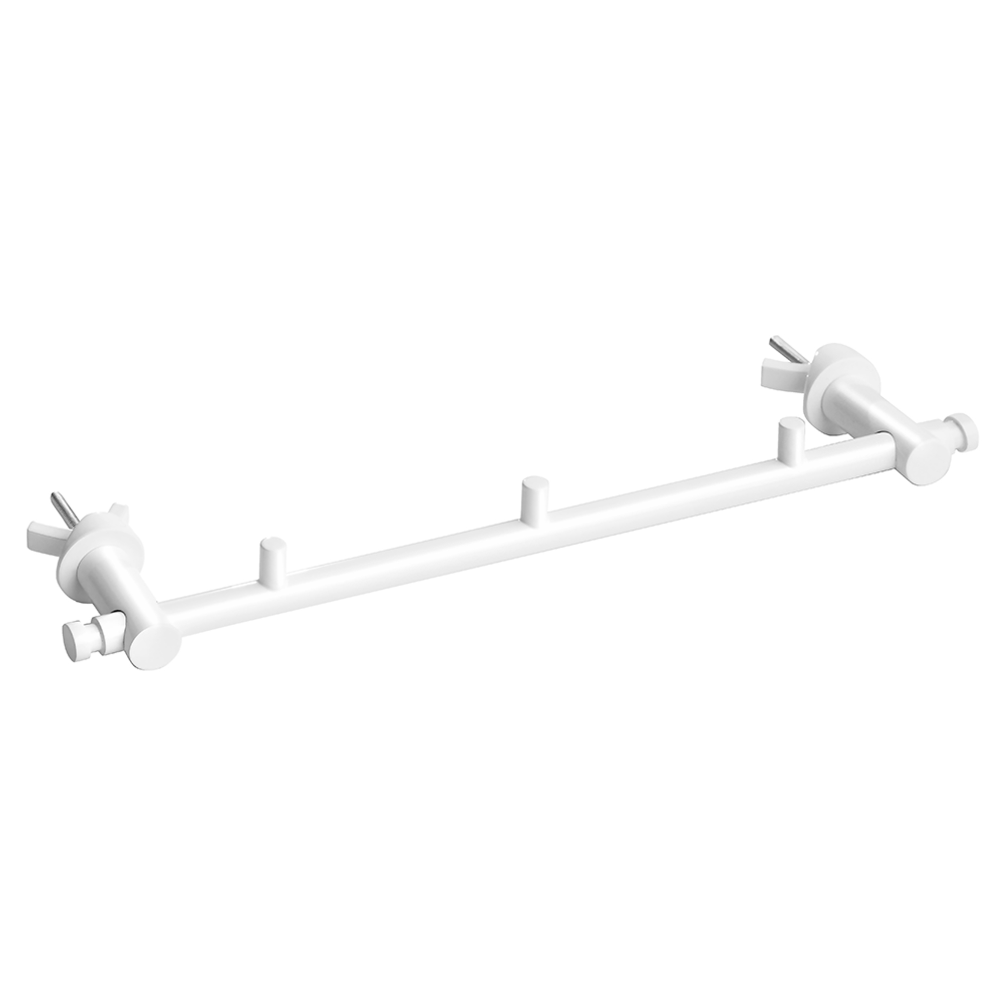 Knagterække med Knager Sorelle Hvid Mat 30 cm