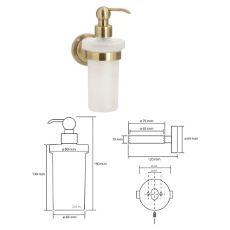 Sæbedispenser <strong>Solbacken</strong>  Kobber
