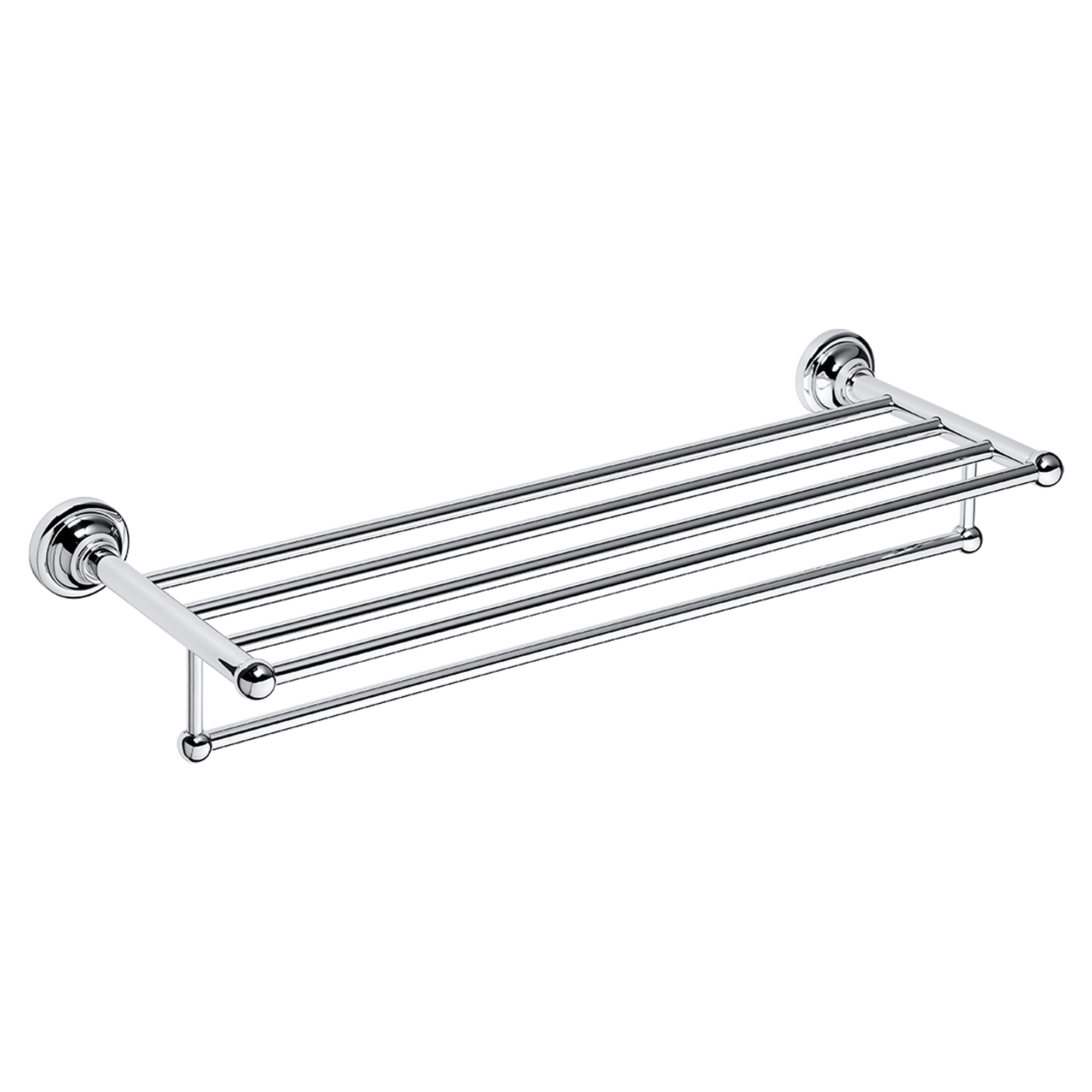 Håndklædeholder med Stang Solbacken Krom 60 cm