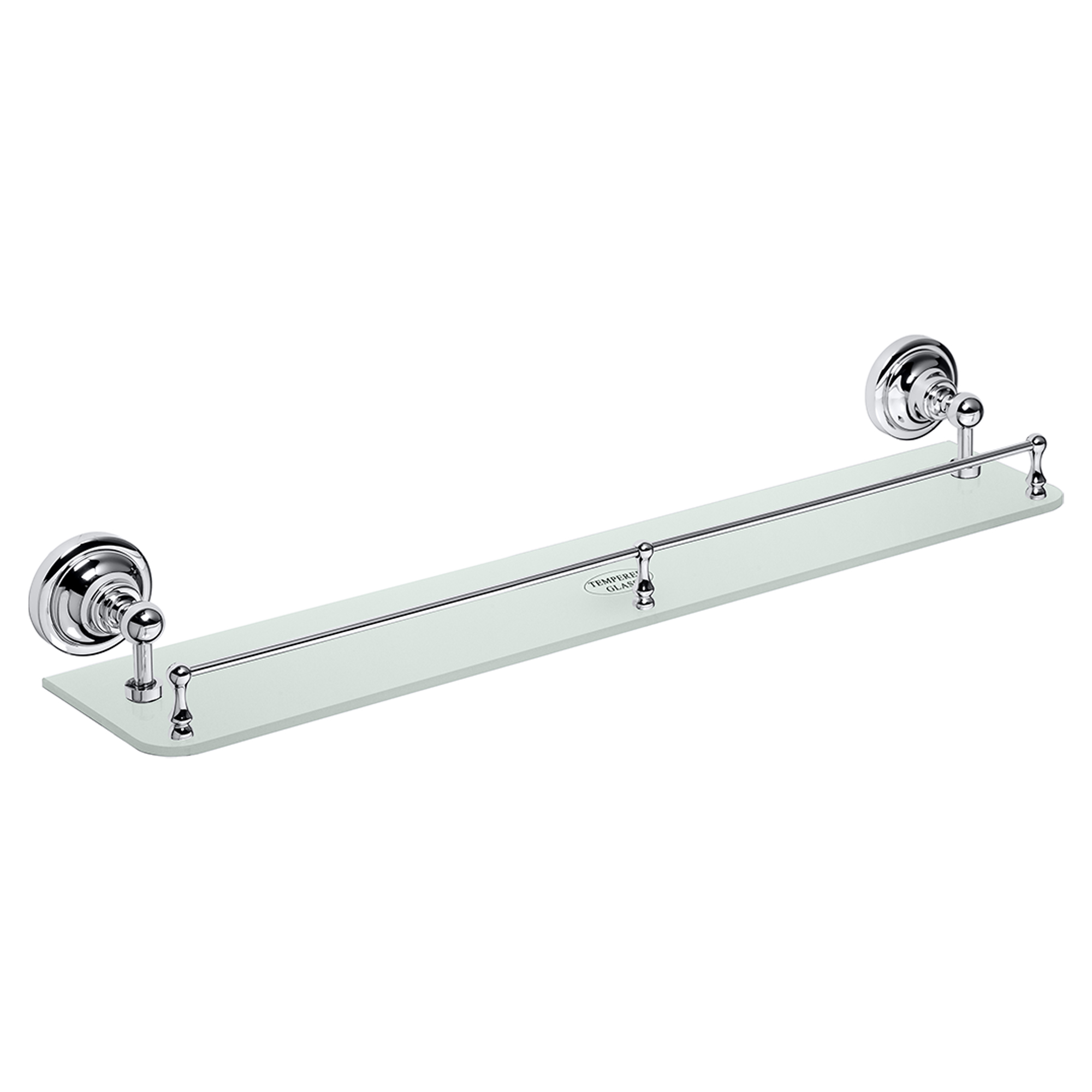 Håndklædeholder med Stang Solbacken Krom 60 cm