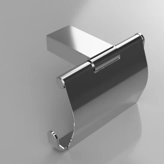 Toiletpapirholder med Låg <strong>Zave</strong>  Krom Blank