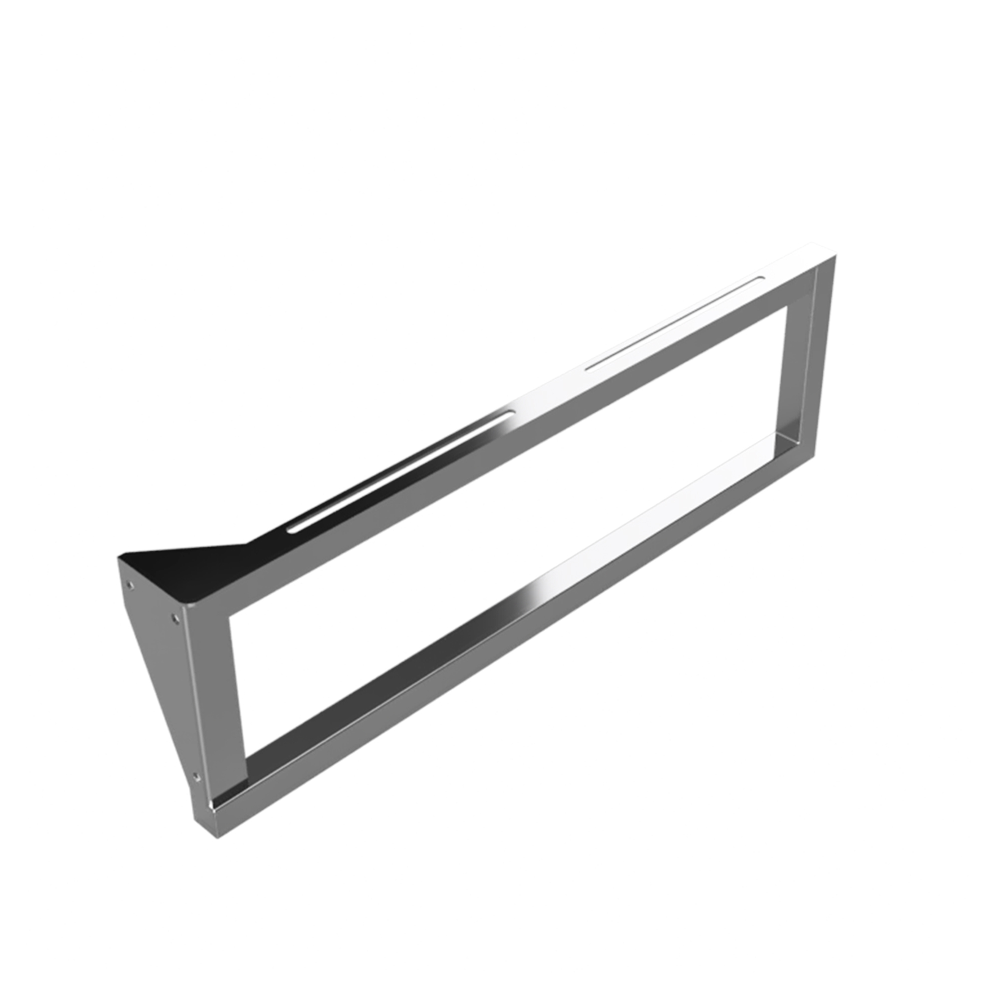 Håndvaskekonsol med Håndklædeholder 49 cm Krom Mat Venstre