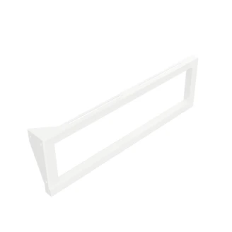 Håndvaskekonsol med Håndklædeholder 49 cm Hvid Mat Venstre