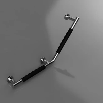 Vinklet Støttegreb <strong>Holmstrand</strong>  Krom-Sort