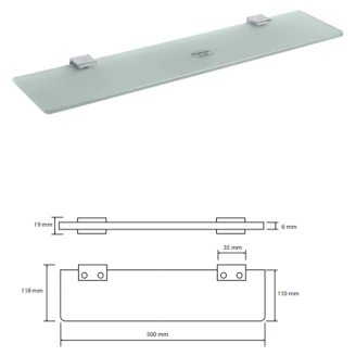 Badeværelse <strong>Zave</strong>  Krom Blank 50 cm