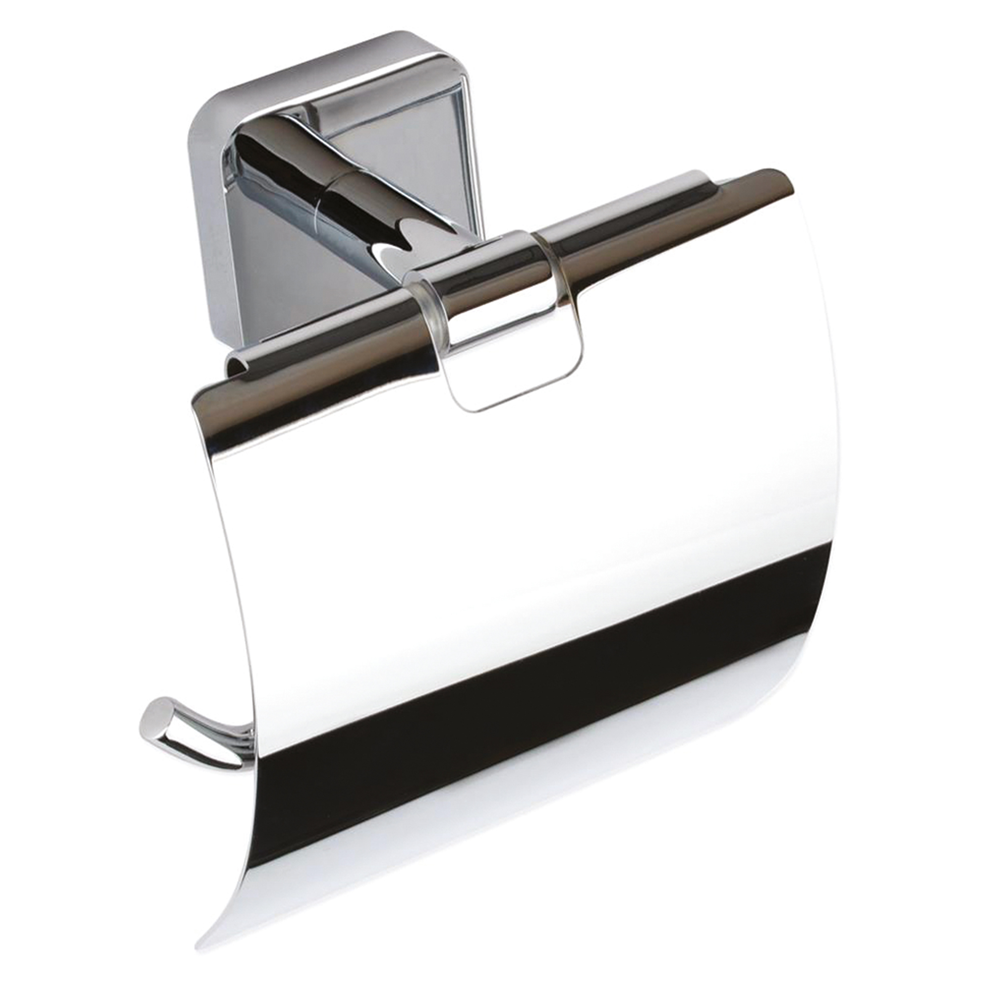 Toiletpapirholder med Låg Maeve Krom Blank