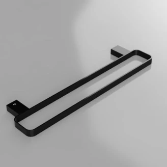 Dobbelte Håndklædestang <strong>Cavelle</strong>  Sort Mat 50 cm