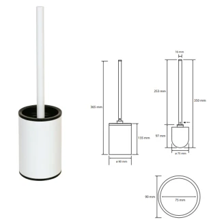 Toiletbørste <strong>Vionne</strong>  Hvid Mat