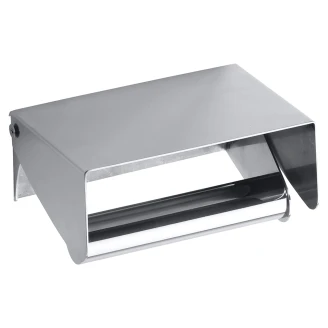 Toiletrulleholder med Låg & Hylde Krom Mat