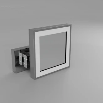 Makeup-Spejl med LED-belysning <strong>Elega</strong>  Krom Mat 20x20 cm