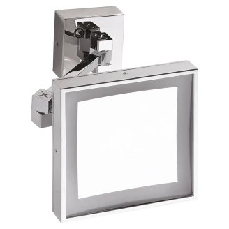 Makeup-Spejl med LED-belysning <strong>Elega</strong>  Krom Mat 20x20 cm