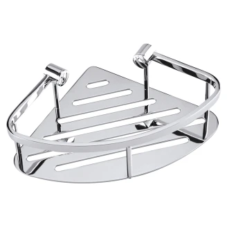 Hjørnebadeværelseshylde <strong>Line</strong>  Krom Blank 26 cm