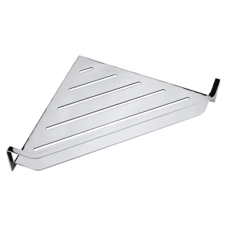 Hjørnebadeværelseshylde <strong>Line</strong>  Krom Blank 34 cm