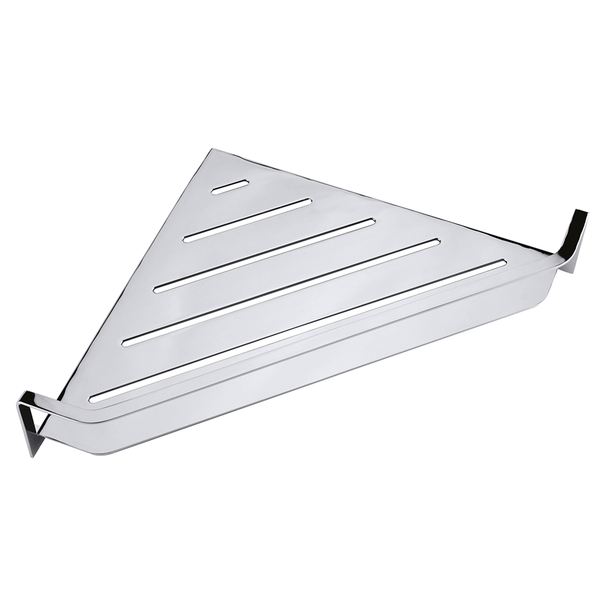 Hjørnebadeværelseshylde Line Krom Blank 34 cm