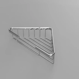 Hjørnebadeværelseshylde <strong>Line</strong>  Krom Blank 25 cm