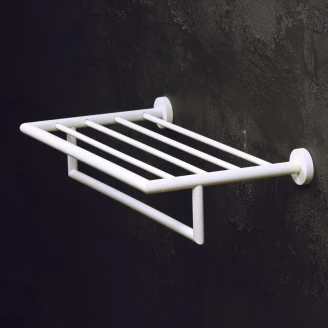 Håndklædeholder med Stang <strong>Vionne</strong>  Hvid Mat 50 cm