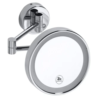 Makeup-Spejl med LED-belysning <strong>Elega</strong>  Krom Blank 20 cm